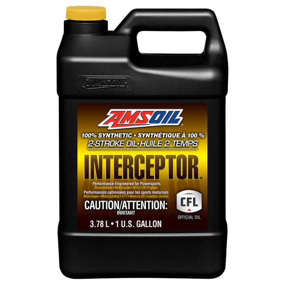 AMSOIL INTERCEPTOR 100% Synthetic 2-Stroke Oil 3.78 L Jug