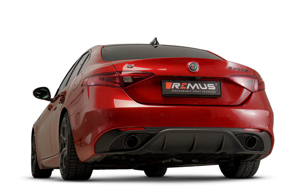 Remus 2016 Alfa Romeo Giulia Veloce Q4 AWD 2.0L Turbo Multiair Axle Back Exhaust (Tail Pipes Req)