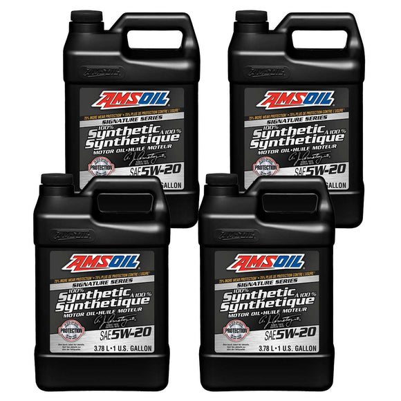 AMSOIL Signature Series 5W-20 100% Synthetic Motor Oil Case of 4