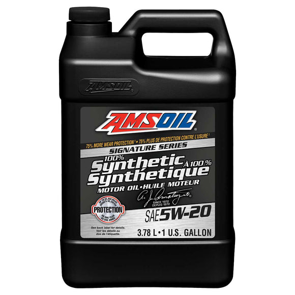 AMSOIL Signature Series 5W-20 100% Synthetic Motor Oil 3.78 Liter Jug