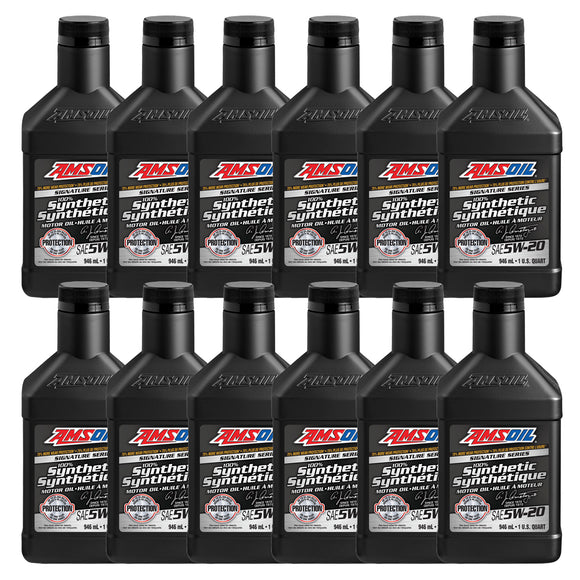 AMSOIL Signature Series 5W-20 100% Synthetic Motor Oil Case of 12