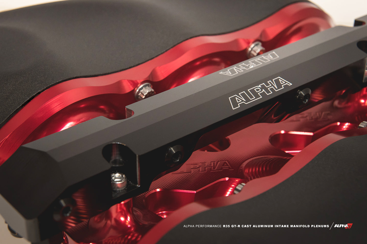 ALPHA PERFORMANCE R35 GT-R INTAKE MANIFOLD WITH CAST ALUMINUM PLENUMS