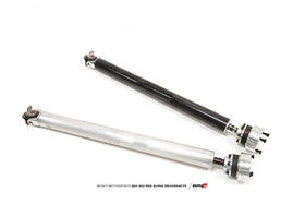 INFINITI Q60+Q50 Red Alpha Carbon Fiber & Aluminum AWD Driveshafts by DriveShaft Shop