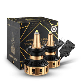 AlphaRex Gold Ammo Panoramic LED Light Bulbs - 9006 - 0