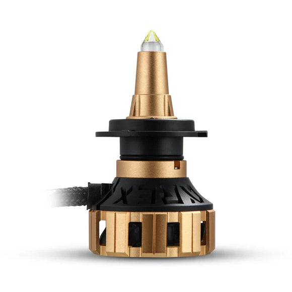 AlphaRex Gold Ammo Panoramic LED Light Bulbs - H7