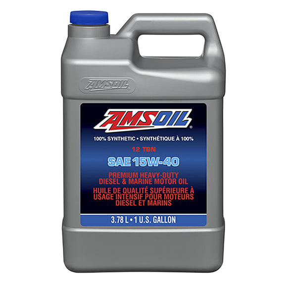 AMSOIL 15W-40 Heavy-Duty Diesel and Marine Oil 3.78 Liter Jug