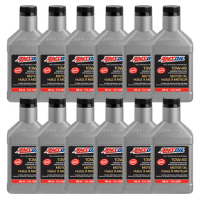 AMSOIL Premium Protection 10W-40 100% Synthetic Motor Oil Case of 12