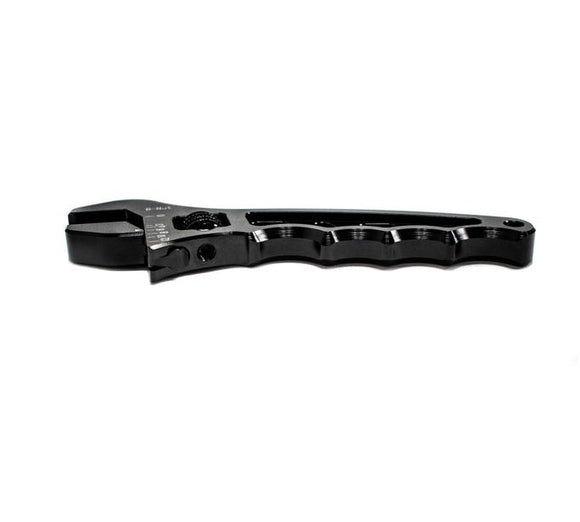 BTR AN 3-12 ADJUSTABLE ALUMINUM WRENCH - BLACK