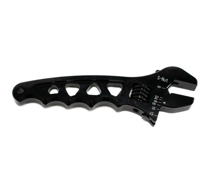 BTR AN 3-12 ADJUSTABLE ALUMINUM WRENCH - BLACK - 0