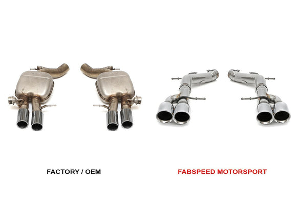 Fabspeed BMW M5 F10 Muffler Bypass Pipes