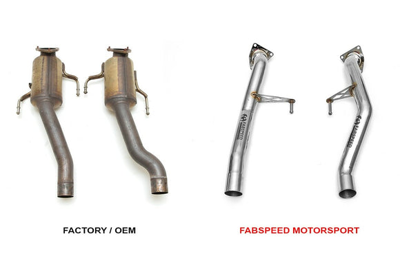 Fabspeed Porsche 957 S / GTS Secondary Cat Bypass Pipes (2008-2010)