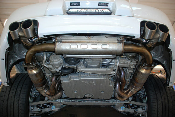 Fabspeed Porsche 997.2 Carrera Side Muffler Bypass Pipes (2009-2012)
