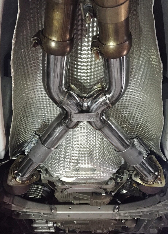 Fabspeed Aston Martin V8 Vantage Secondary Cat Bypass X-Pipe