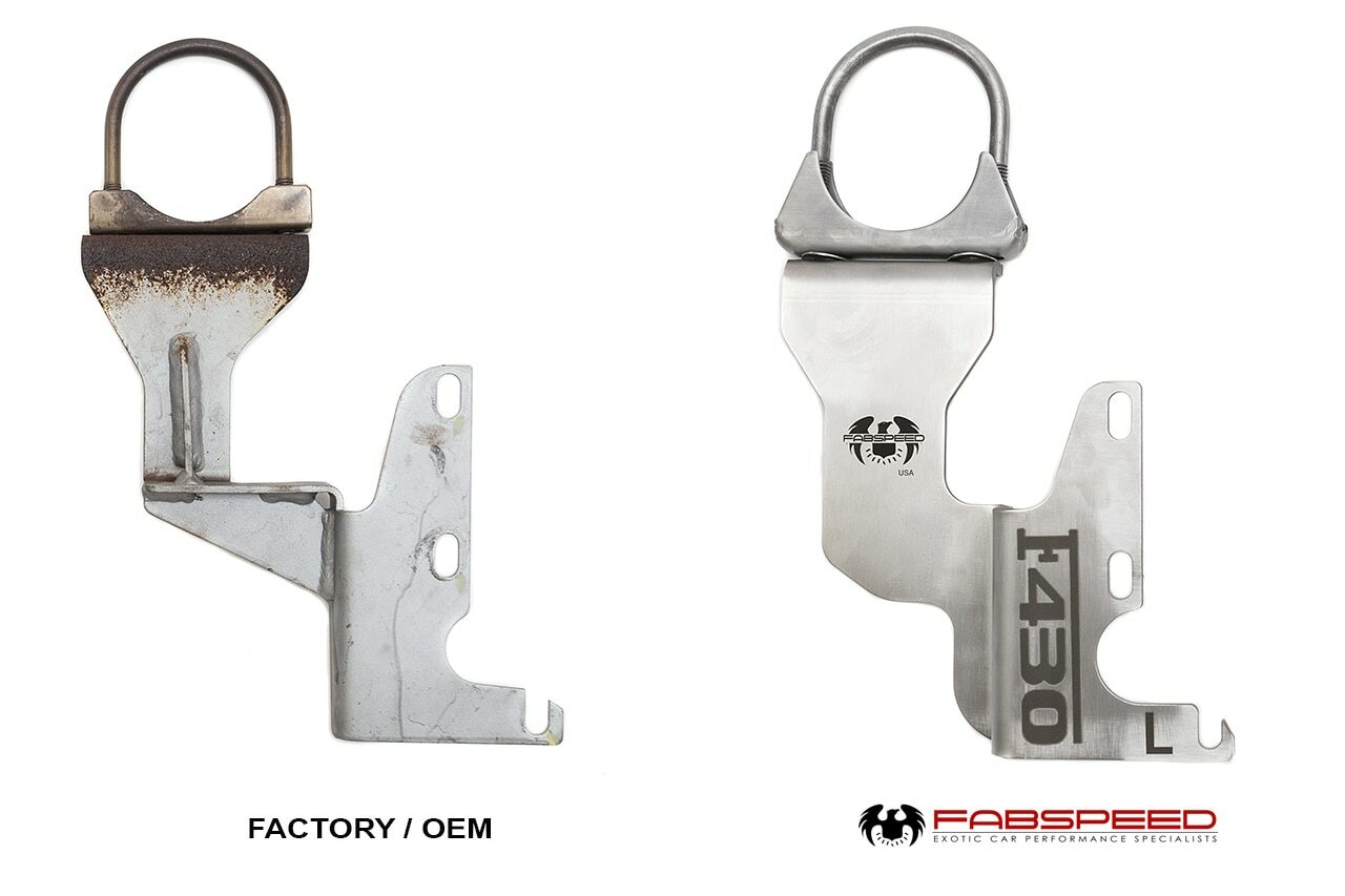 Fabspeed Ferrari F430 OEM Muffler Support Bracket Upgrade - 0