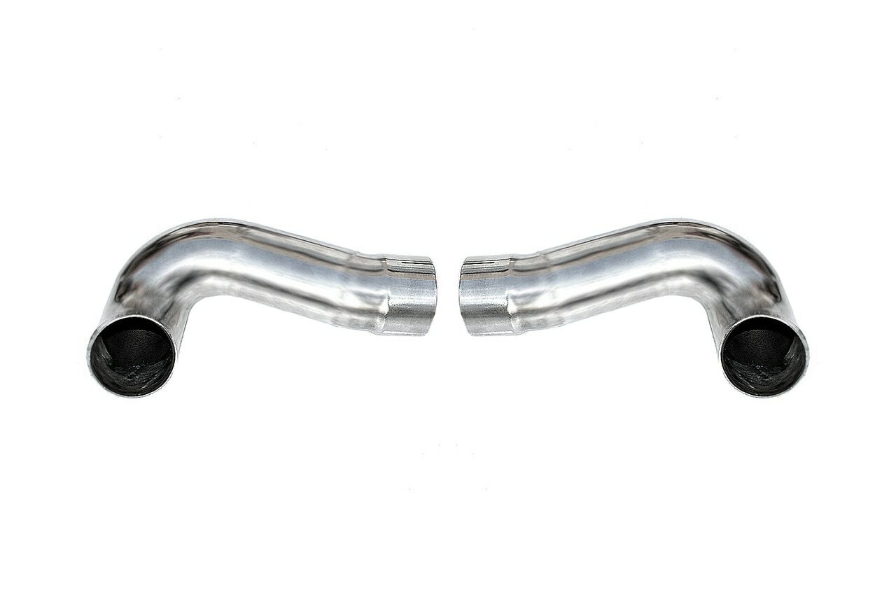 Fabspeed Porsche 997.2 Carrera Side Muffler Bypass Pipes (2009-2012)