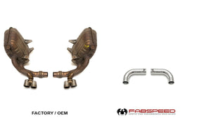 Fabspeed Porsche 997 Carrera Muffler Bypass Pipes (2005-2008) - 0