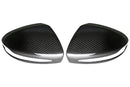 W213 side mirror cover- dry carbon black gloss-1