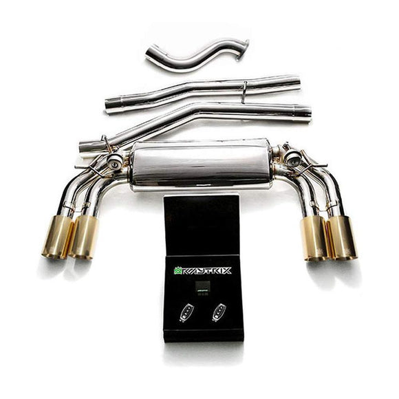 Armytrix Stainless Steel Valvetronic Catback Exhaust System w/Dual Exhaust Tips | 2015-2016 Volkswagen Golf R MK7