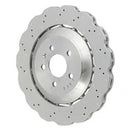 SHW 14-18 Audi RS7 4.0L Rear Cross-Drilled Lightweight Wavy Brake Rotor-1