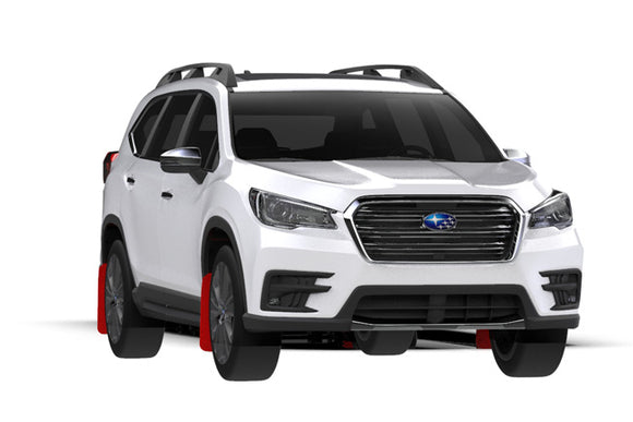 Rally Armor 18-26 Subaru Ascent Red UR Mud Flap w/Black Logo