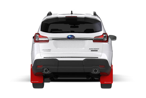Rally Armor 18-26 Subaru Ascent Red UR Mud Flap w/Black Logo