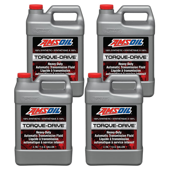 AMSOIL Torque-Drive 100% Synthetic Automatic Transmission Fluid Case of 4