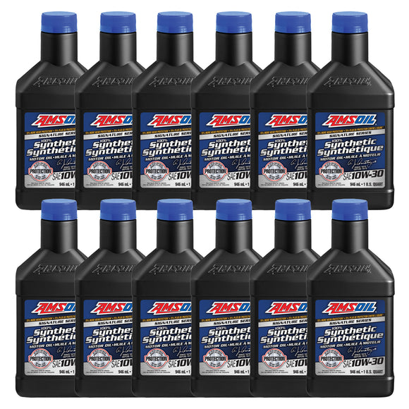 AMSOIL Signature Series 10W-30 100% Synthetic Motor Oil Case of 12
