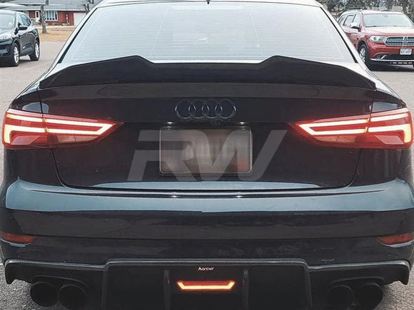 RW Carbon Carbon Fiber GTX Trunk Spoiler - Audi / 8V / A3 / S3 / RS3 | audi8v010