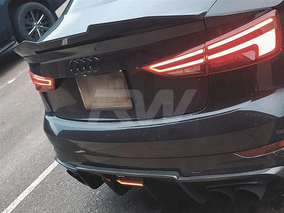 RW Carbon Carbon Fiber GTX Trunk Spoiler - Audi / 8V / A3 / S3 / RS3 | audi8v010