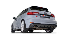 Remus 2013 Audi S3 Quattro 3 Door Axle Back Exhaust w/Carbon Tail Pipe Set