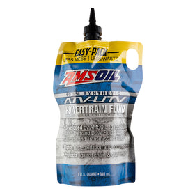AMSOIL 100% Synthetic ATV/UTV Powertrain Fluid 946 ml Easy-Pack