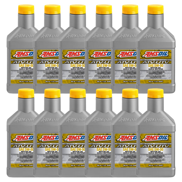 AMSOIL 5W-50 100% Synthetic ATV/UTV Motor Oil Case of 12