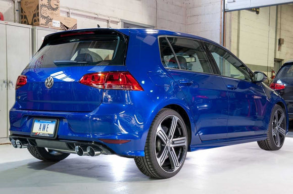 AWE Tuning Mk7 Golf R SwitchPath Exhaust with Chrome Silver Tips, 90mm