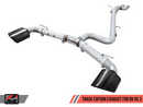 AWE Tuning 17-20 Audi RS3 8V Track Edition Exhaust - Diamond Black Tips RS-Style Tips-1