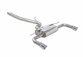 AWE Tuning Audi A3 Touring Edition Exhaust - Dual Outlet, Chrome Silver 90 mm Tips
