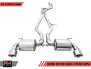AWE Non-Resonated Touring Edition Exhaust for A90 Supra - 5" Chrome Silver Tips-2