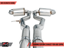 AWE Non-Resonated Touring Edition Exhaust for A90 Supra - 5" Chrome Silver Tips-5