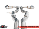 AWE Track Edition Exhaust for A90 Supra - 5" Chrome Silver Tips-5