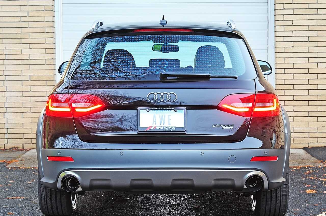 AWE Touring Edition Exhaust for B8.5 Allroad - Dual Outlet, Diamond Black Tips