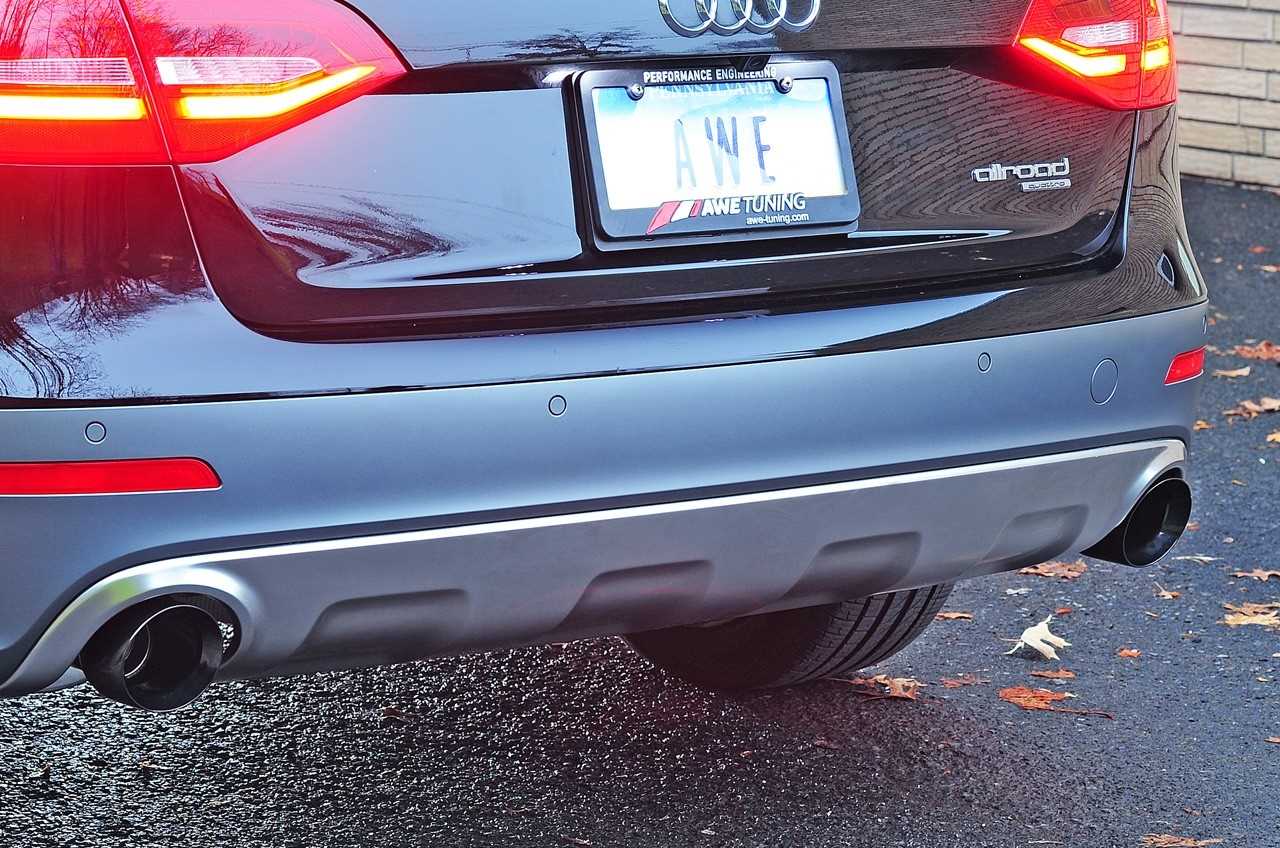 AWE Touring Edition Exhaust for B8.5 Allroad - Dual Outlet, Diamond Black Tips