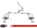 AWE Touring Edition Exhaust for VW Golf Alltrack / Sportwagen 4Motion - Chrome Silver Tips-6