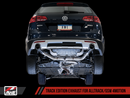 AWE Track Edition Exhaust for VW Golf Alltrack / Sportwagen 4Motion - Chrome Silver Tips-9