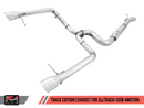 AWE Track Edition Exhaust for VW Golf Alltrack / Sportwagen 4Motion - Chrome Silver Tips-1