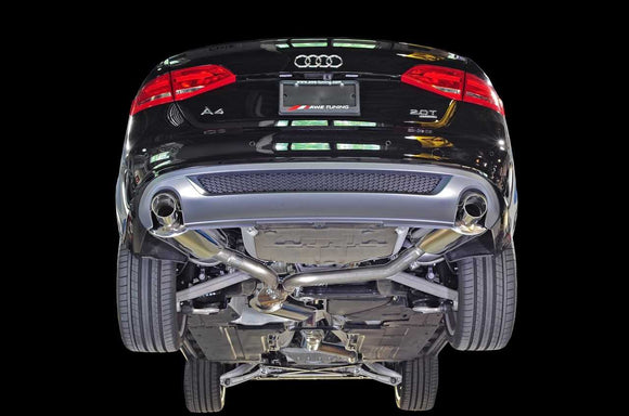 AWE Touring Edition Exhaust for B8 A4 2.0T - Dual Outlet, Polished Silver Tips
