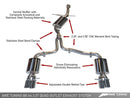 AWE Touring Edition Exhaust for B8 A4 2.0T - Quad Tip, Polished Silver Tips-1