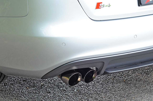 AWE Touring Edition Exhaust for Audi B8 S4 3.0T - Diamond Black Tips (102mm)