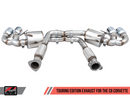 AWE Touring Edition Exhaust for C8 Corvette -- Chrome Silver Tips-9