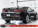 AWE Touring Edition Catback Exhaust for Gen6 Camaro SS / ZL1 - Non-Resonated - Chrome Silver Tips (Quad Outlet)-2