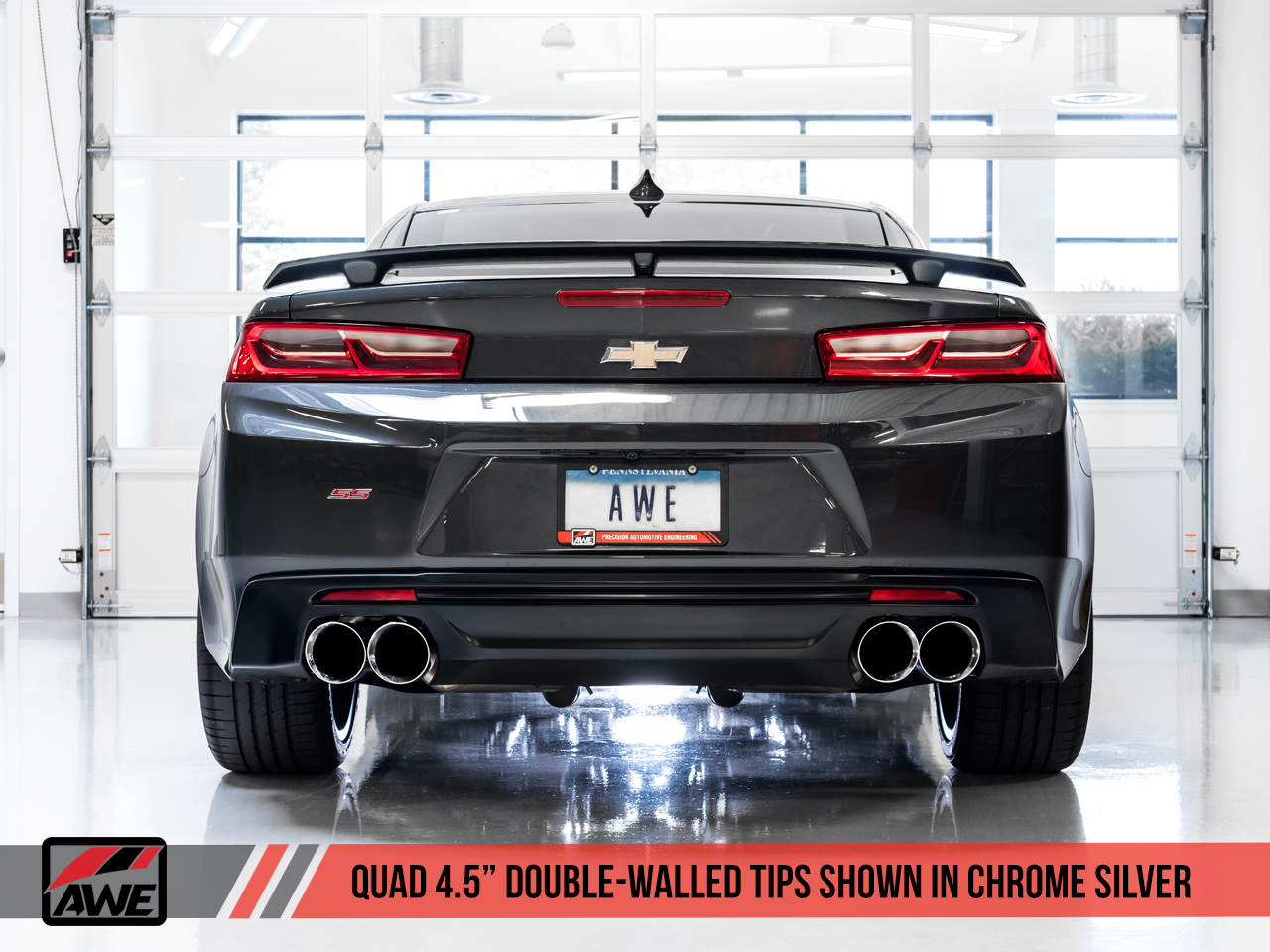 AWE Touring Edition Axleback Exhaust for Gen6 Camaro SS / ZL1 - Chrome ...