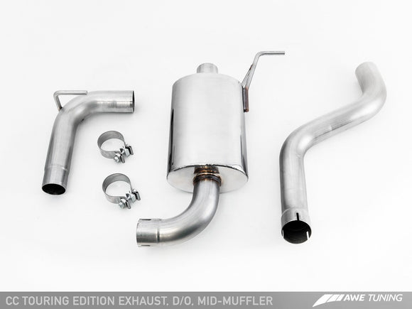 AWE Touring Edition Performance Exhaust for VW CC 2.0T - Chrome Silver Tips